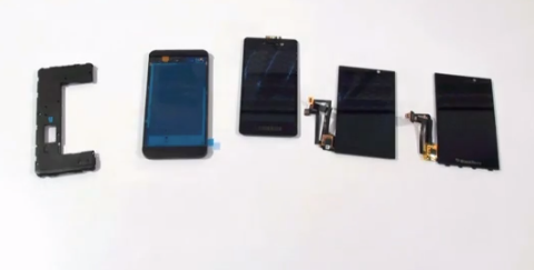 Blackberry screen parts