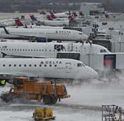 Flights cancelled on the East coast -