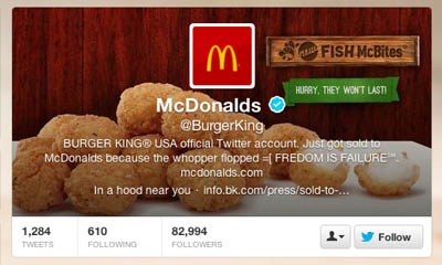 Burger King Twitter Hacked