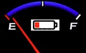 Tesla battery drained
