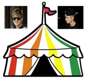 Bieber circus party in London.