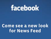 Facebook new news feed.