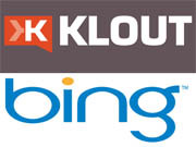 Klout adds Bing data to score.