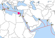 SEA-ME-WE 4 cable cut off of Egyptian coast.