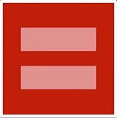 Symbol shared on Facebook to support marriage equalty.