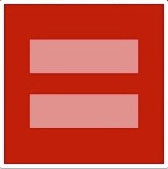 Symbol shared on Facebook to support marriage equalty.