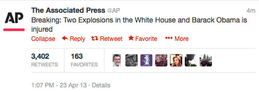 False AP Tweet claims Obama injured
