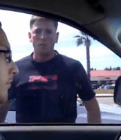 Marine road rage incident.