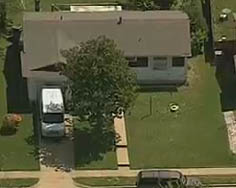 Dallas shooting suspect inside this house.