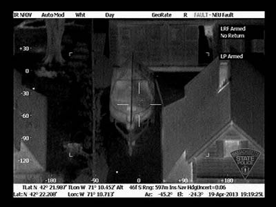 Infrared picture of Boston terror suspect
