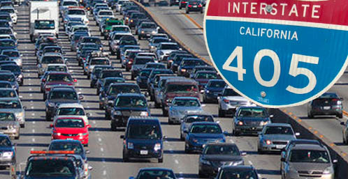 Video shows fight on 405 freeway