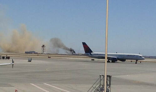 SFO Plane picture crash