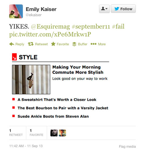 Esquire Tweet