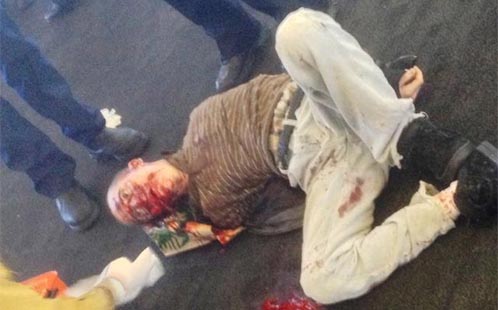 Graphic photo of LAX shooter Paul Ciancia