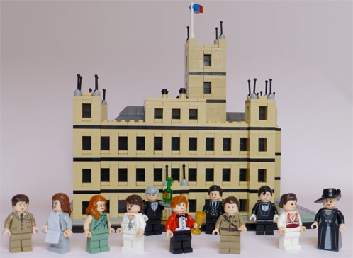 Downton Abbey recreated in Lego form