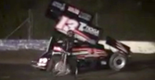 Tony Stewart crash video from Canadaigua